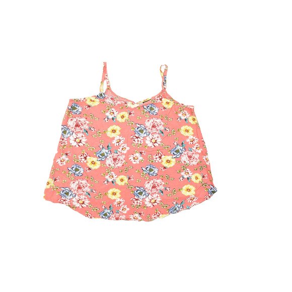 Torrid Pink Floral Print V-Neck Cami Top Plus Size 1 Sleevless Floral - Picture 1 of 8